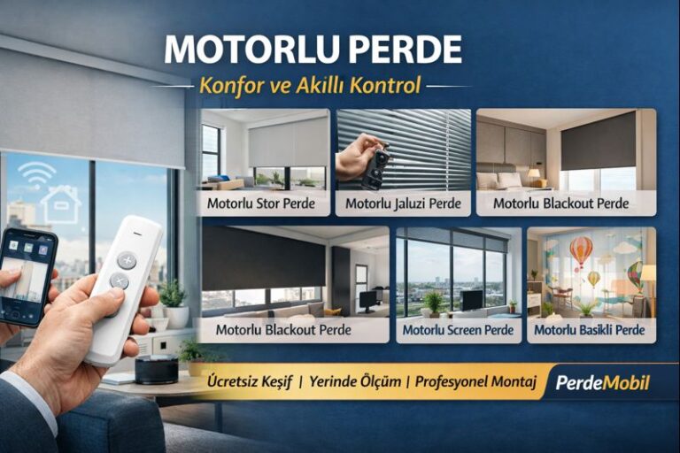 motorlu perde