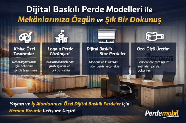 Dijital Baskılı Perde Modelleri