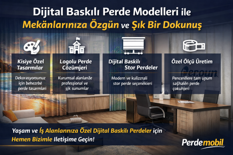 Dijital Baskılı Perde Modelleri
