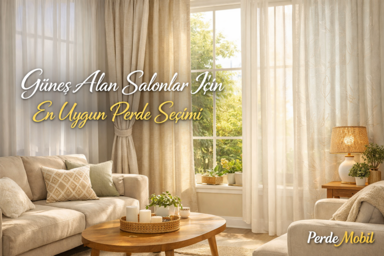 Güneş Alan Salonlar İçin En Uygun Perde Seçimi