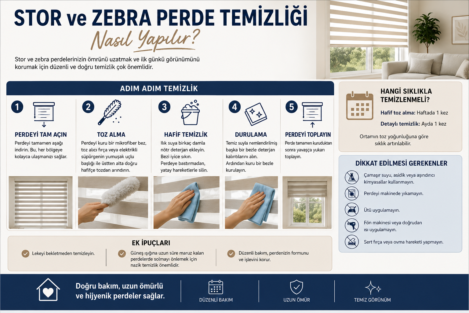 Stor ve Zebra Perde Temizliği Nasıl Yapılır Stor ve Zebra Perde Temizliği Nasıl Yapılır